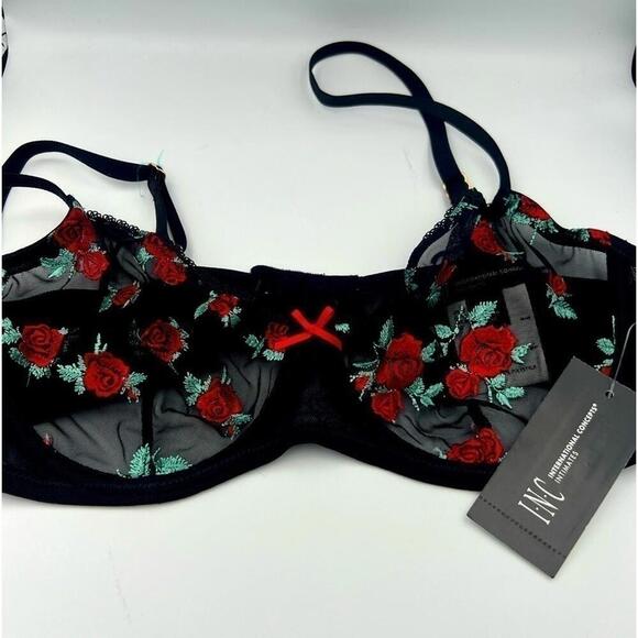 New INC INTERNATIONAL CONCEPTS
Rose Embellished Bra, medium - Picture 6 of 10